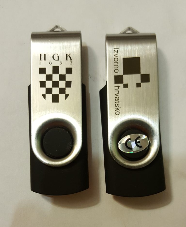 Lasersko gravirani USB memorijski stickovi s logotipom